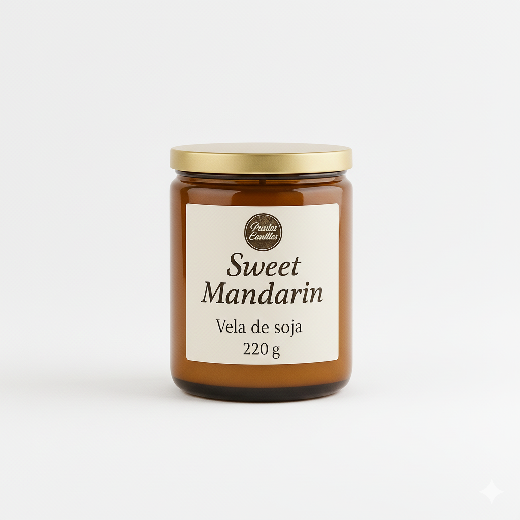 ✨Vela Ambar Aromática de Soja - 220g