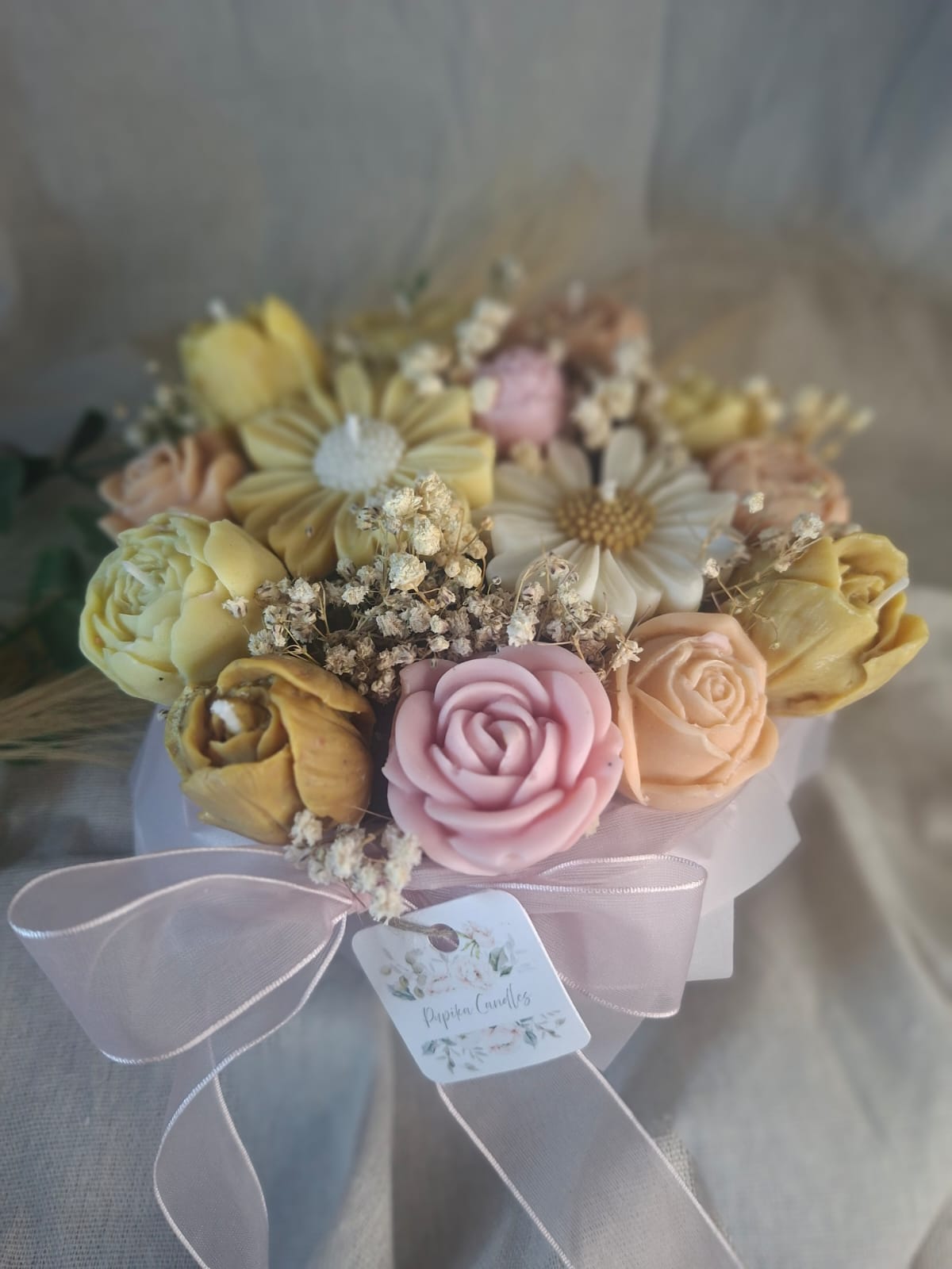 ✨Ramos de flores aromáticas de vela de soja